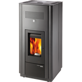 Obrázok ku produktu Teplovodné peletové krbové kachle HSP 6 s výmenníkom, antracit/čierna, HAAS+SOHN PREMIUM