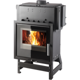 Obrázok ku produktu Teplovodná krbová vložka Vesuvio II/12/2S s výmenníkom, čierna/potlač skla, HAAS+SOHN HOME