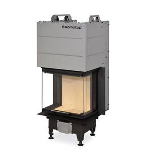 Obrázok ku produktu Krbová vložka HEAT C 3G L 50.52.31.21 trojstranná s výsuvnými dvierkami, deleným sklom, ROMOTOP