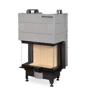 Obrázok ku produktu Krbová vložka HEAT C 3G L 65.52.31.21 trojstranná s výsuvnými dvierkami, deleným sklom, ROMOTOP