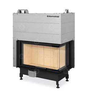 Obrázok ku produktu Krbová vložka HEAT L 3G L 81.51.40.21 rohová ľavá s výsuvnými dvierkami a deleným sklom, ROMOTOP