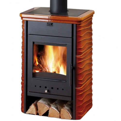 Zväčšený obrázok ku produktu Krbové kachle Sara, čierna/medovník, HAAS+SOHN HOME