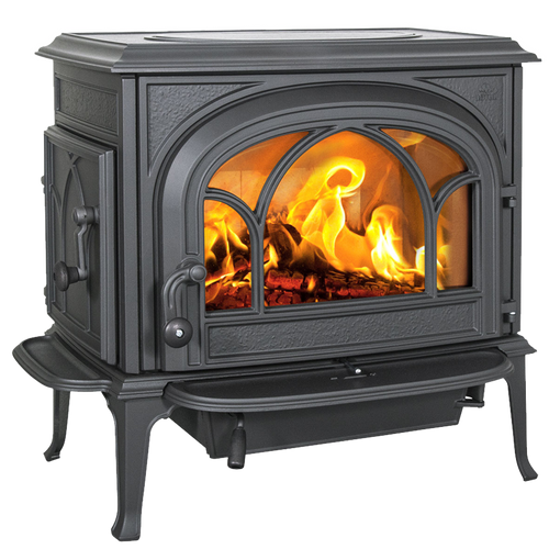 Zväčšený obrázok ku produktu Liatinové krbové kachle F 500 ECO BP, dvierka s ozdobnými priečkami, čierny lak, JOTUL