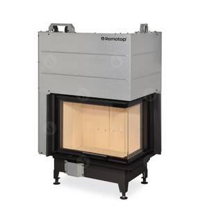 Obrázok ku produktu Krbová vložka HEAT L 3G L 65.51.40.21 rohová ľavá s výsuvnými dvierkami a deleným sklom, ROMOTOP