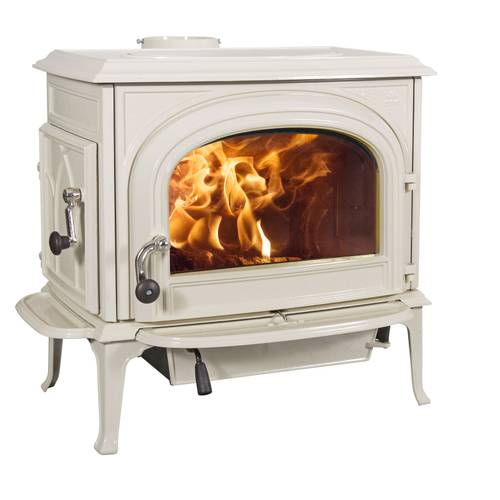 Zväčšený obrázok ku produktu Liatinové krbové kachle F 500 ECO SE IVE, smalt slonová kosť, bez ozdobných priečok, JOTUL