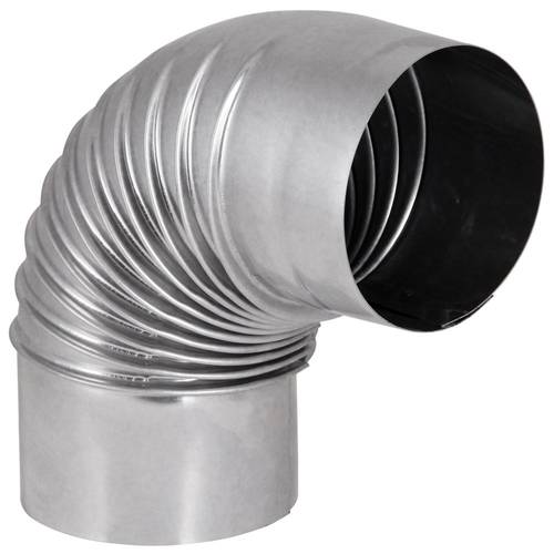 Zväčšený obrázok ku produktu Koleno dymové 0,6 mm pevné 100/90° FAL