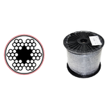 Obrázok ku produktu Lano 3/4 (6x7M-FC) DIN 3055 Fe/Zn/PVC červené