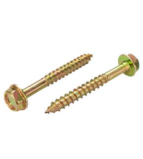 Obrázok ku produktu Skrutka 6x50 ~DIN 571 s límcom žltý Zn