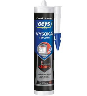 Obrázok ku produktu Silikón 300° 280 ml čierny, CEYS