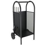 Obrázok ku produktu Stojan na drevo s náradím 81x31x31 cm, čierna