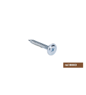 Obrázok ku produktu Skrutka 4,2x32 WP RAL 8003 antuková hnedá do plechu s rámovou hlavou