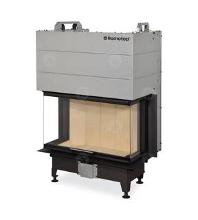 Obrázok ku produktu Krbová vložka HEAT C 3G L 80.52.31.21 trojstranná s výsuvnými dvierkami, deleným sklom, ROMOTOP