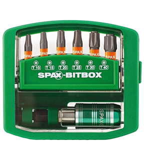 Obrázok ku produktu Bit box 6x SPAX T-STAR plus 25mm 1x držiak bitov 60mm