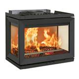 Obrázok ku produktu Liatinová krbová vložka I 520 FRL CB, trojstranné presklenie, čierny lak, JOTUL