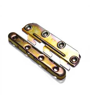 Obrázok ku produktu Kovanie posteľové 130mm KP1 sada - 8 dielov žltý Zn