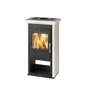 Obrázok ku produktu Krbové kachle Borgholm keramická rímsa, smaltované boky, biela, THORMA