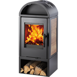 Obrázok ku produktu Krbové kachle Vista, čierna/dekor drevo, HAAS+SOHN HOME