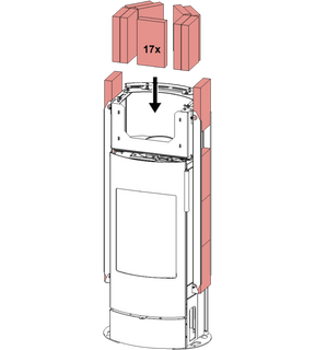Obrázok ku produktu Akumulačná sada pre kachle Ember, 80 kg