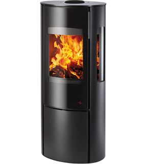 Obrázok ku produktu Krbové kachle Fenix, 3-stranne presklené, čierna, HAAS+SOHN PREMIUM