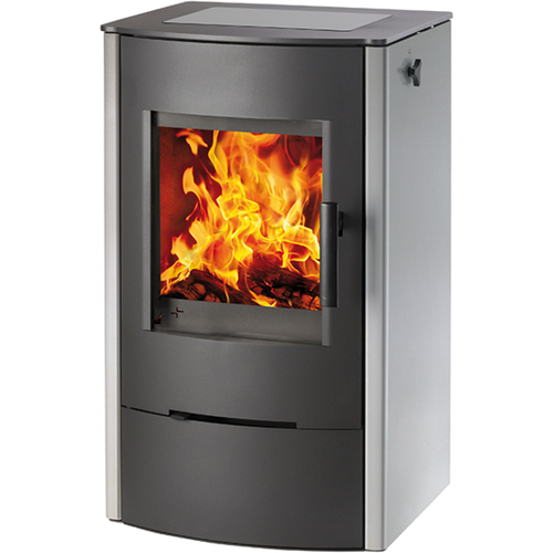 Zväčšený obrázok ku produktu Krbové kachle Firepot so sklokeramickou platňou, čierna/nerez, HAAS+SOHN HOME
