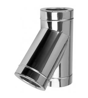 Obrázok ku produktu T-kus 160/220 mm, 45°, dvojplášť