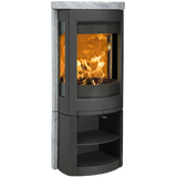 Obrázok ku produktu Liatinové krbové kachle F 377 ADV BP, čierny lak, mastencové obloženie, JOTUL