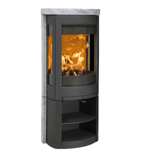 Obrázok ku produktu Liatinové krbové kachle F 377 ADV BP, čierny lak, mastencové obloženie, JOTUL