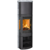 Obrázok ku produktu Liatinové krbové kachle F 377 ADV HT BP, čierny lak, mastencové obloženie, JOTUL