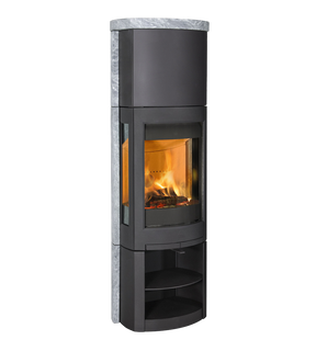Obrázok ku produktu Liatinové krbové kachle F 377 ADV HT BP, čierny lak, mastencové obloženie, JOTUL