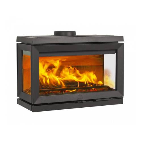 Zväčšený obrázok ku produktu Liatinové krbové kachle F 620 LB BP s nízkym podstavcom, čierny lak, JOTUL