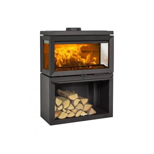 Zväčšený obrázok ku produktu Liatinové krbové kachle F 620 B BP s podstavcom, čierny lak, JOTUL