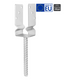 Obrázok ku produktu U na roxore 70x60x150/4 ø18 PUZ70 úzke s prelisom Zn
