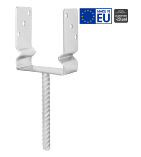Obrázok ku produktu U na roxore 140x60x150/4 ø18 PUZ140 úzke s prelisom Zn