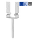 Obrázok ku produktu U na roxore 100x60x150/4 ø18 PUZ100 úzke s prelisom Zn