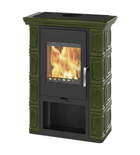 Obrázok ku produktu Krbové kachle Borgholm Exclusive, olivovo-zelená, THORMA