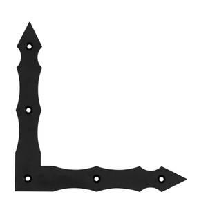 Obrázok ku produktu Rohovník 200x200x30x3 SN03 ozdobný čierny