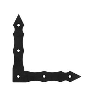 Obrázok ku produktu Rohovník 100x100x15x2 SN01 ozdobný čierny