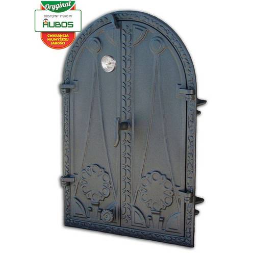 Zväčšený obrázok ku produktu Liatinové udiarenské dvierka 605x410 s teplomerom, DW13T