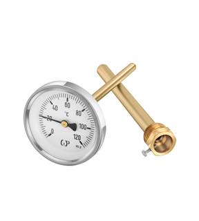 Obrázok ku produktu Teplomer + jímka, TB-63/120/R150, 120 °C