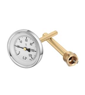Obrázok ku produktu Teplomer + jímka, TB-63/120/R120, 120 °C