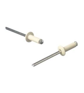 Obrázok ku produktu Nit trhací 3,2x8 Al/St RAL 9010 biela