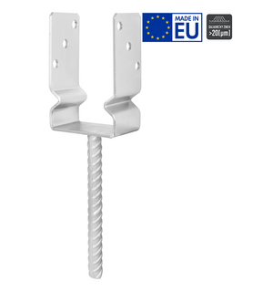 Obrázok ku produktu U na roxore 90x60x150/4 ø18 PUZ90 úzke s prelisom Zn