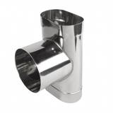 Obrázok ku produktu T-kus 87° ovál 0,6 mm 120/200 vývod 120, nerez antikoro 1.4404