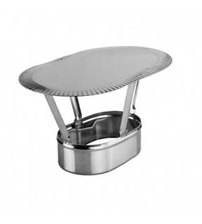 Obrázok ku produktu Strieška ovál 0,6 mm 140/250, parasol, nerez antikoro 1.4404