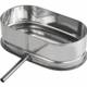 Obrázok ku produktu Odkaľovač ovál 0,6 mm 120/220, bočný vývod, nerez antikoro 1.4404