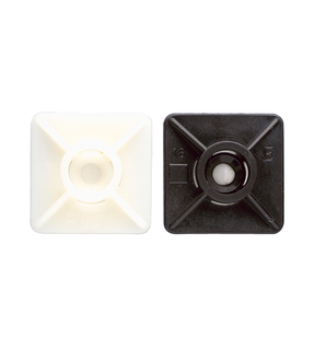 Obrázok ku produktu Lepiaca základňa 19x19 BN-BA pre sťahovaciu pásku biela