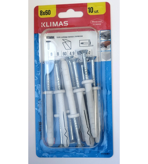 Obrázok ku produktu Blister SMNK 8x60 hmoždinky natĺkacie HH 10ks