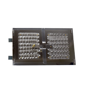 Obrázok ku produktu Chlebové dvierka 470x290 mm dvojdielne, 04 nerez/vzor