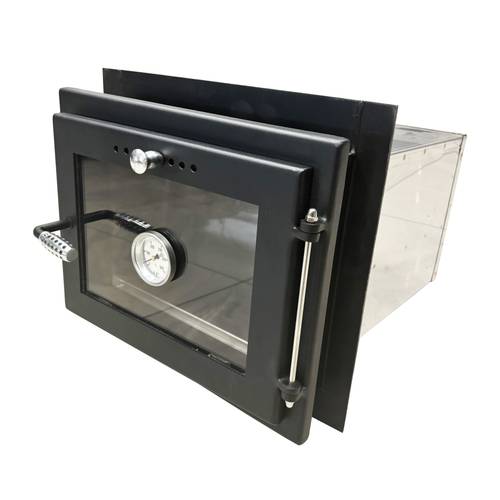 Zväčšený obrázok ku produktu Rúra pečiaca 410x325 mm so sklom, teplomerom a reguláciou vzduchu, 09T čierna/chróm
