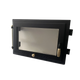 Obrázok ku produktu Chlebové dvierka 505x345 mm so skloma reguláciou vzduchu, 09 čierna, zlaté doplnky